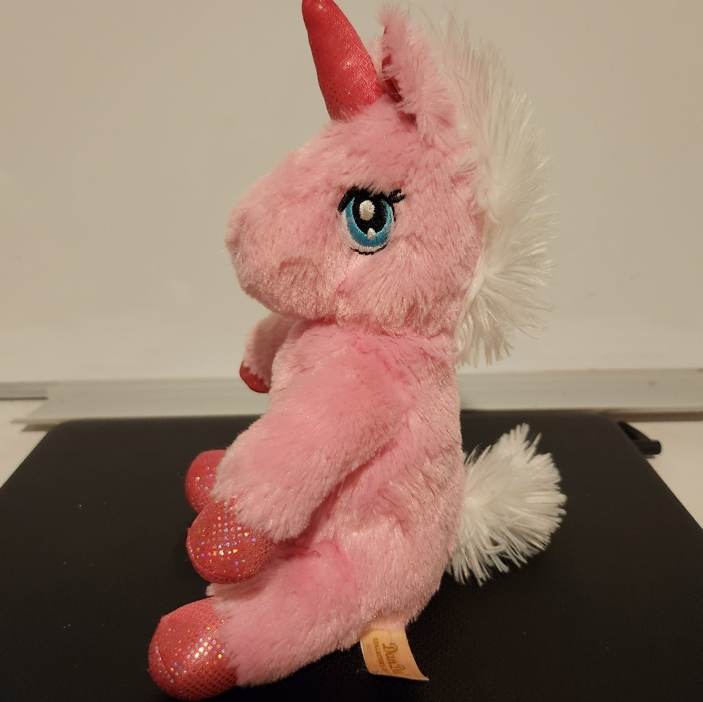 Dan Dee Collector's Choice pink unicorn plush.